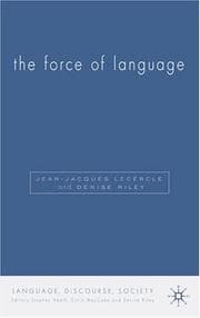 Tapa de The force of language
