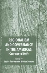 Tapa de Regionalism and governance in the Americas