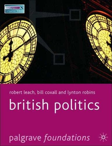 Tapa de British Politics (Palgrave Foundations)