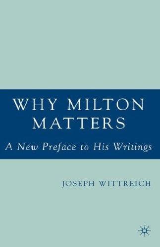 Tapa de Why Milton Matters