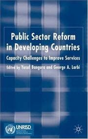 Tapa de PUBLIC SECTOR REFORM IN DEVELOPING COUNTRIES: CAPACITY CHALLENGES TO IMPROVE SERVICES; ED. BY YUSUF BANGURA