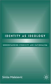 Tapa de Identity as Ideology
