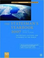 Tapa de The Statesman's Yearbook 2007. The politics, cultures and economics of the world