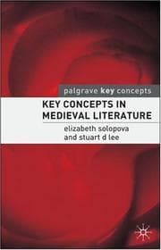 Tapa de KEY CONCEPTS IN MEDIEVAL LITERATURE