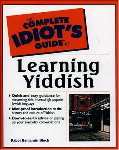 Tapa de The complete idiot's guide to learning Yiddish