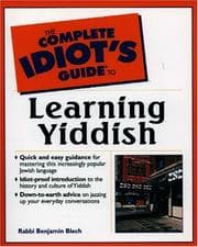 Tapa de The complete idiot's guide to learning Yiddish