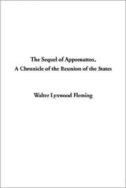 Tapa de The Sequel of Appomattox Chronicle of the Reunion of the States
