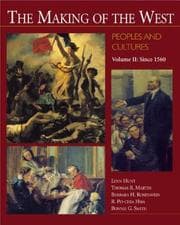 Tapa de The Making of the West: Peoples and Cultures, Volume 2