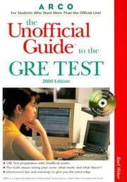 Tapa de UG/The GRE W/CD-ROM 2000 Edition (Unofficial Guides)