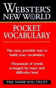 Tapa de Webster's New World pocket vocabulary