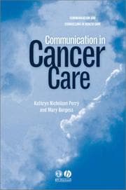 Tapa de Communication in cancer care