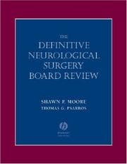 Tapa de The definitive neurological surgery board review