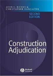 Tapa de Construction Adjudication