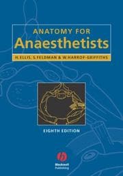 Tapa de Anatomy for anaesthetists