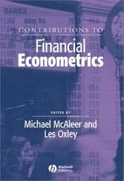 Tapa de Contributions to Financial Econometrics