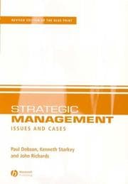 Tapa de Strategic Management