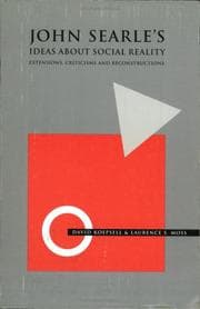 Tapa de John Searle's Ideas about Social Reality