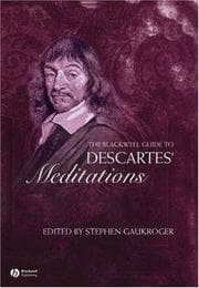Tapa de The Blackwell guide to Descartes' meditations