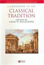 Tapa de A companion to the Classical tradition