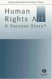 Tapa de Human Rights Act