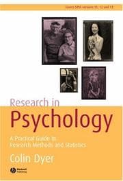 Tapa de Research in Psychology