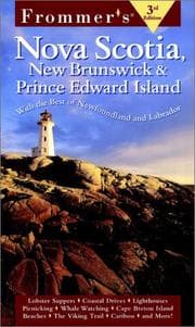 Tapa de Frommer's Nova Scotia, New Brunswick & Prince Edward Island