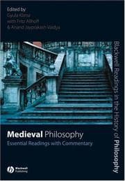 Tapa de Medieval philosophy