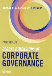 Tapa de Global dimensions of corporate governance