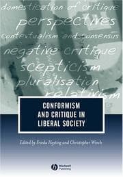 Tapa de Conformism and Critique in Liberal Society (Journal of Philosophy of Education)