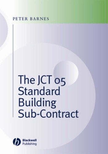 Tapa de The JCT 05 Standard Building Sub-contract