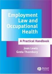 Tapa de Employment law and occupational health