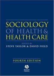 Tapa de Sociology of health and health care