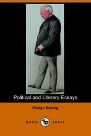 Tapa de Political and Literary Essays