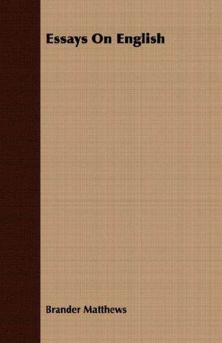 Tapa de Essays On English