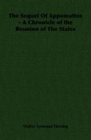 Tapa de The Sequel Of Appomattox - A Chronicle of the Reunion of The States