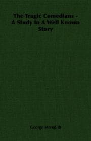 Tapa de The Tragic Comedians - A Study In A Well Known Story