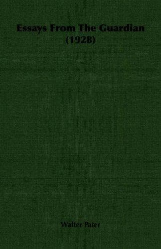 Tapa de Essays From The Guardian (1928)
