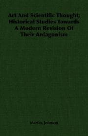 Tapa de Art And Scientific Thought; Historical Studies Towards A Modern Revision Of Their Antagonism
