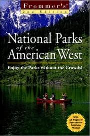 Tapa de Frommer's national parks of the American West