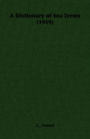 Tapa de A Dictionary of Sea Terms (1919)