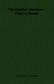 Tapa de Christopher Marlowe - Plays & Poems