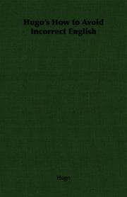 Tapa de Hugo's How to Avoid Incorrect English