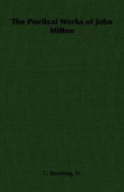 Tapa de The Poetical Works of John Milton