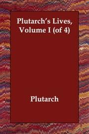 Tapa de Plutarch's Lives, Volume I (of 4)