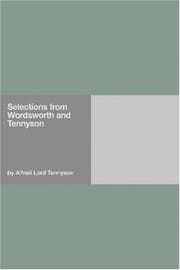 Tapa de Selections from Wordsworth and Tennyson