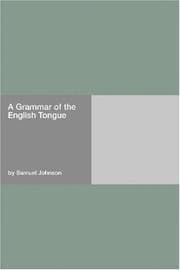 Tapa de A Grammar of the English Tongue