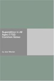 Tapa de Superstition In All Ages (1732) Common Sense