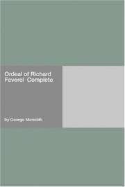Tapa de Ordeal of Richard Feverel  Complete