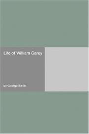 Tapa de Life of William Carey