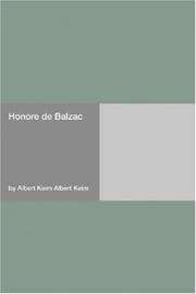 Tapa de Honore de Balzac